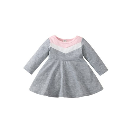 Bagilaanoe NewbornBaby Girl Dress Contrast Color Long Sleeve A-line Dresses 3M 6M 9M 12M 18M 24M Infant Casual Dress
Bagilaanoe NewbornBaby Girl Dress Contrast Color Long Sleeve A-line Dresses 3M 6M 9M 12M 18M 24M Infant Casual Dress