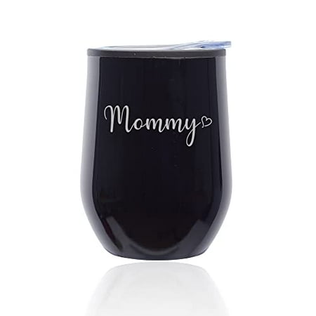 Stemless Wine Tumbler Coffee Travel Mug Glass with Lid Mommy With Heart (Black Midnight)
Stemless Wine Tumbler Coffee Travel Mug Glass with Lid Mommy With Heart (Black Midnight)