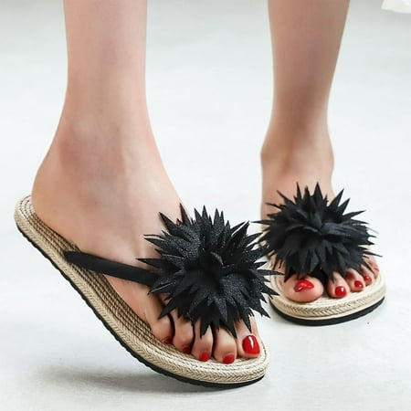 ERTUTUYI Fashion Spring And Summer Women s Sandals Flower Flat Flip Flops Beach Shoes Black 37
ERTUTUYI Fashion Spring And Summer Women s Sandals Flower Flat Flip Flops Beach Shoes Black 37