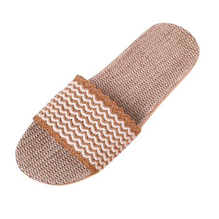Alueeu ladies shoes casual Women s Fashion Anti-slip Linen Home Indoor Open Toe Flat Shoes Beach Slippers Brown 35-36
Alueeu ladies shoes casual Women s Fashion Anti-slip Linen Home Indoor Open Toe Flat Shoes Beach Slippers Brown 35-36