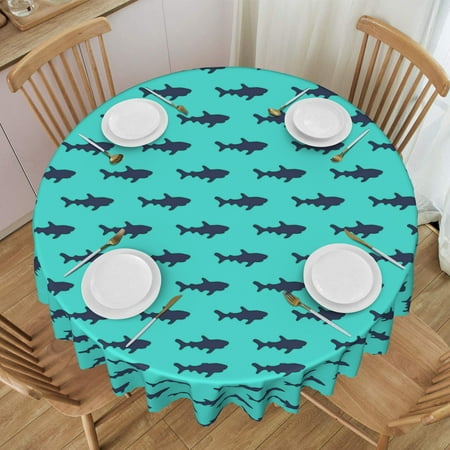 Tablecloth Green Shark Table Cloth For Circular Tables Waterproof Resistant Picnic Table Covers For Kitchen Dining/Party
Tablecloth Green Shark Table Cloth For Circular Tables Waterproof Resistant Picnic Table Covers For Kitchen Dining/Party