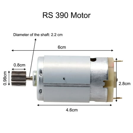 KAIRUITE Motors for Kids Electric Car 550 RS390 RS380 12V 6V DL555 24V 10 Teeth 1 cm
KAIRUITE Motors for Kids Electric Car 550 RS390 RS380 12V 6V DL555 24V 10 Teeth 1 cm
