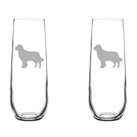 Set of 2 Glass Champagne Flutes Sparkling Wine Glasses Golden Retriever (8.5 oz Stemless)
Set of 2 Glass Champagne Flutes Sparkling Wine Glasses Golden Retriever (8.5 oz Stemless)