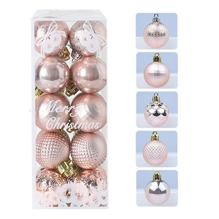 Christmas Decorations 4cm/1.6in Gold Silver Pink Champagne Christmas Ball Christmas Tree Package Pendant Box
Christmas Decorations 4cm/1.6in Gold Silver Pink Champagne Christmas Ball Christmas Tree Package Pendant Box