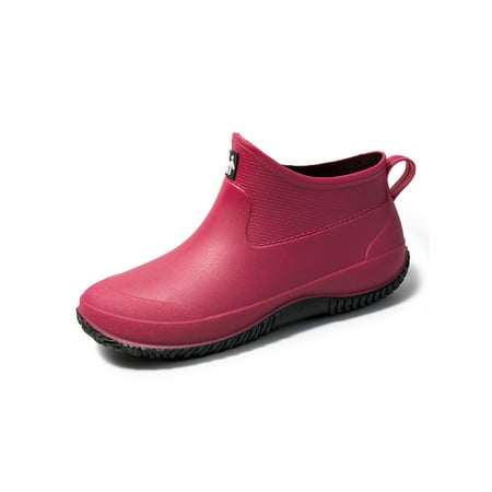 Ferndule Unisex Fashion Slip On Bootie Outdoor Wear Resistant Safty Work Shoes Kitchen Lightweight Rain Boots Rose Red 6(W)/5.5(M)
Ferndule Unisex Fashion Slip On Bootie Outdoor Wear Resistant Safty Work Shoes Kitchen Lightweight Rain Boots Rose Red 6(W)/5.5(M)