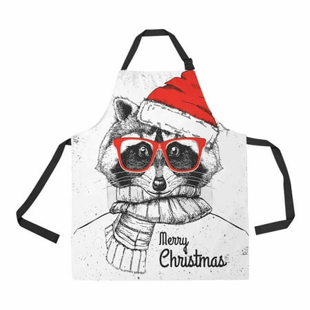 PKQWTM Christmas Raccoon Dressed A New Year Hat And Scarf Unisex Adjustable Bib Apron with Pockets for Commercial Restaurant and Home Kitchen Use
PKQWTM Christmas Raccoon Dressed A New Year Hat And Scarf Unisex Adjustable Bib Apron with Pockets for Commercial Restaurant and Home Kitchen Use