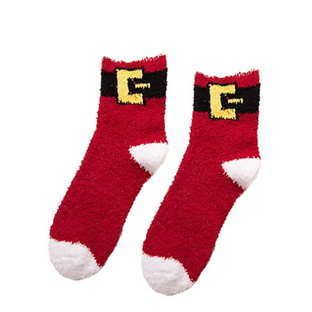 YUEHAO Socks 1Pair Adult Christmas Socks Women s Warm Coral Plush Middle Tube Socks Stockings C
YUEHAO Socks 1Pair Adult Christmas Socks Women s Warm Coral Plush Middle Tube Socks Stockings C