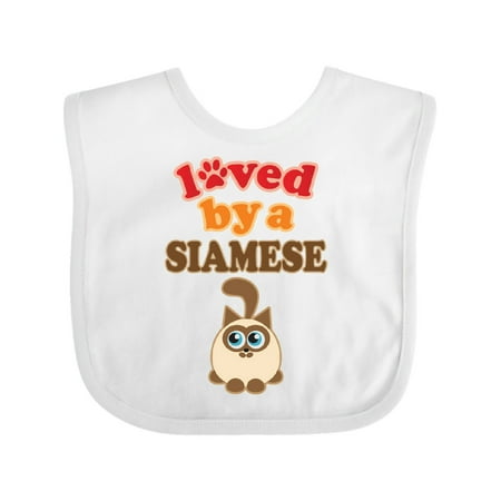 Inktastic Siamese Cat Lover Gift Gift Baby Boy or Baby Girl Bib