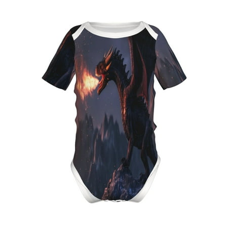 Coaee Fire Breathing Dragon Twilight for Soft Baby Short-Sleeve Bodysuit Baby Climbing Clothes Baby Girls Boys Bodysuit Romper-3 Months
Coaee Fire Breathing Dragon Twilight for Soft Baby Short-Sleeve Bodysuit Baby Climbing Clothes Baby Girls Boys Bodysuit Romper-3 Months
