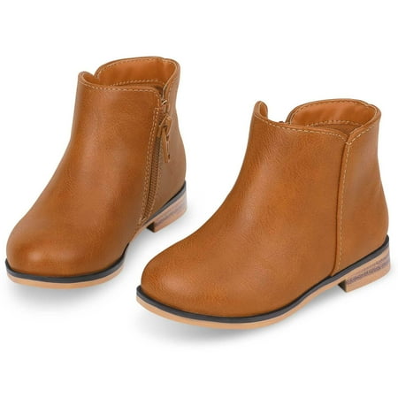 Girls Boots Kids Ankle Boots Side Zip Booties Teen Fashion Boots