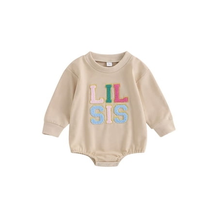 BABAMOON Newborn Infant Baby Girls Sweatshirts Romper Letter Embroidery Long Sleeve Jumpsuit Bodysuit Clothes
BABAMOON Newborn Infant Baby Girls Sweatshirts Romper Letter Embroidery Long Sleeve Jumpsuit Bodysuit Clothes