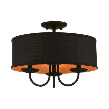 Livex Lighting - Winchester - 3 Light Semi-Flush Mount In Transitional Style-12
Livex Lighting - Winchester - 3 Light Semi-Flush Mount In Transitional Style-12