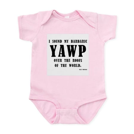 CafePress - Barbaric Yawp Infant Bodysuit - Baby Light Bodysuit Size Newborn - 24 Months
CafePress - Barbaric Yawp Infant Bodysuit - Baby Light Bodysuit Size Newborn - 24 Months