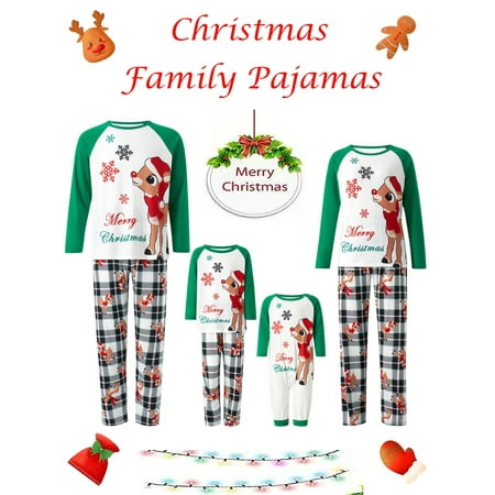 Family Christmas Pajamas Matching Sets Elk Print Pullover Tops Plaid Pants Xmas Holiday Sleepwear Loungewear
Family Christmas Pajamas Matching Sets Elk Print Pullover Tops Plaid Pants Xmas Holiday Sleepwear Loungewear