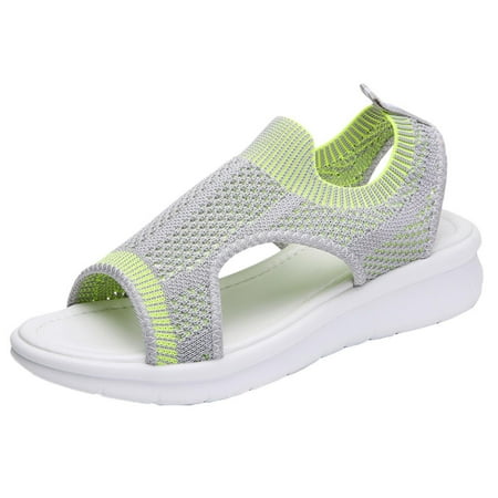 Womens Open Toe Breathable Comfort Hollow Out Casual Wedges Mesh Shoes Sandals Summer Open Toe Slide Sandals Comfortable Flats Flip-Flops Sandal Casual Platforms Wedge Sandals Heeled Sandals A22851
Womens Open Toe Breathable Comfort Hollow Out Casual Wedges Mesh Shoes Sandals Summer Open Toe Slide Sandals Comfortable Flats Flip-Flops Sandal Casual Platforms Wedge Sandals Heeled Sandals A22851