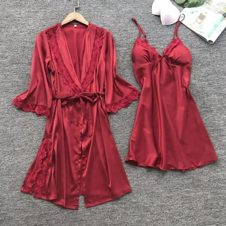 CoCopeaunt Women Pajamas 2 Pieces Satin Sleepwear Pijama Silk Home Wear Home Clothing Embroidery Sleep Lounge Pyjama with Chest Pads
CoCopeaunt Women Pajamas 2 Pieces Satin Sleepwear Pijama Silk Home Wear Home Clothing Embroidery Sleep Lounge Pyjama with Chest Pads