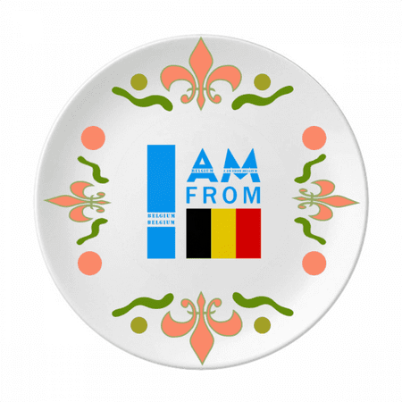 

I Am From Belarus Art Deco Fashion Flower Ceramics Plate Tableware Dinner Dish