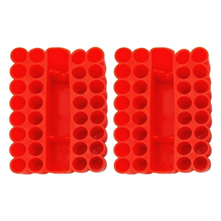 2pcs 33 Holes Portable Lightweight Hex Shank Screwdriver Bit Organizer