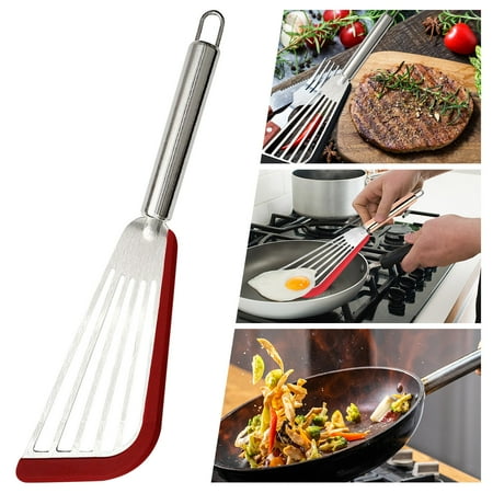 Nhthy Nonstick Stainless Steel Spatula Turner Kitchen Slotted Spatula for Cooking Flexible Fish Spatula with Hanging Loop Heat-Resistant Soft Top Turner for Pans. B
Nhthy Nonstick Stainless Steel Spatula Turner Kitchen Slotted Spatula for Cooking Flexible Fish Spatula with Hanging Loop Heat-Resistant Soft Top Turner for Pans. B