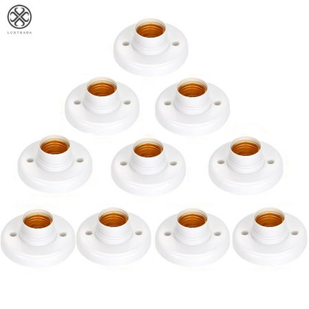 Luxtrada 10pcs E27 Light Bulb Pendant Lamp Round Fixing Base Holder Screw Cap Socket Lamp Socket Adapter
Luxtrada 10pcs E27 Light Bulb Pendant Lamp Round Fixing Base Holder Screw Cap Socket Lamp Socket Adapter