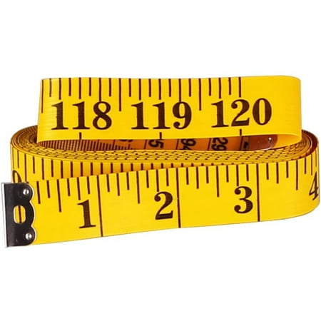 120 Inch/300CM Double-Scale Soft Tape Measure for Sewing Tailor Craft Dressmaker Cloth Flexible Ruler (Yellow)
120 Inch/300CM Double-Scale Soft Tape Measure for Sewing Tailor Craft Dressmaker Cloth Flexible Ruler (Yellow)