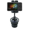 Unique Auto Cupholder and Suction Windshield Dual Purpose Mounting System for Creative Zen X-Fi Style - Flexible Holder System Includes Two Mount Options