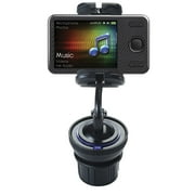 Unique Auto Cupholder and Suction Windshield Dual Purpose Mounting System for Creative Zen X-Fi Style - Flexible Holder System Includes Two Mount Options