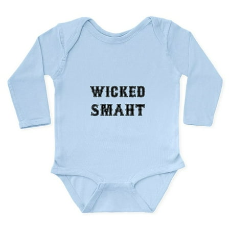 CafePress - Wicked Smaht Body Suit - Long Sleeve Infant Bodysuit