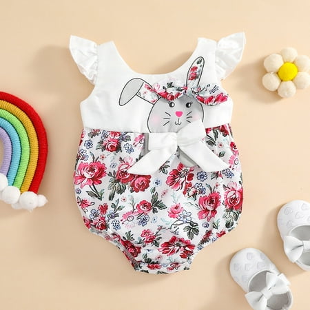 Beppter Easter Girls Bodysuits Babys Girls Sleeveless Romper Bodysuit Clothes Easter Cartoon Floral Bunny Print
Beppter Easter Girls Bodysuits Babys Girls Sleeveless Romper Bodysuit Clothes Easter Cartoon Floral Bunny Print