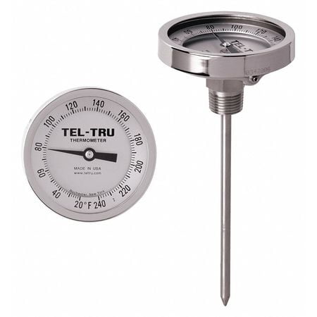 Analog Dial Thermometer Stem 9 L