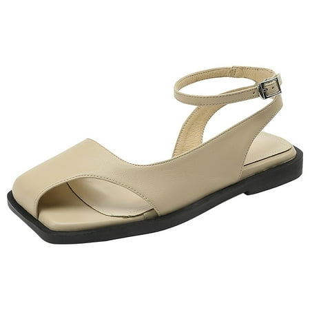 YanHoo Women s Flat Sandals Peep Toe Elastic Ankle Buckle Summer Casual Comfortable Shoes
YanHoo Women s Flat Sandals Peep Toe Elastic Ankle Buckle Summer Casual Comfortable Shoes