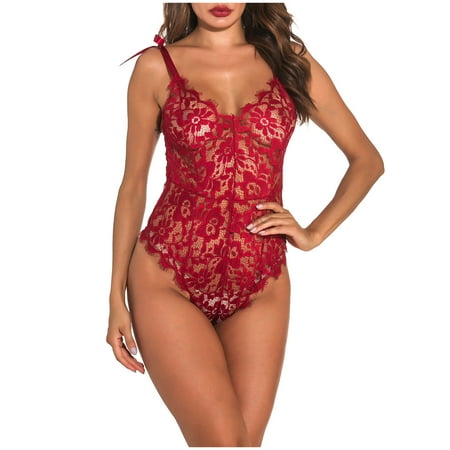 TAGOLD FY23 Valentine s Day Lingerie for Womens Sexy Lingerie Deep V Mesh See-through Sexy Pajamas Elastic Sling One-piece
TAGOLD FY23 Valentine s Day Lingerie for Womens Sexy Lingerie Deep V Mesh See-through Sexy Pajamas Elastic Sling One-piece
