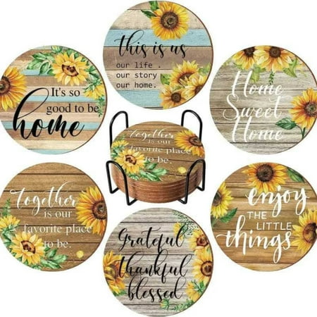 Jiiey Flash Deals! Car Coasters Kitchen Gadgets 6 Pieces Vintage Sunflower Drink with Holder Absorbent Sunflower Wood Drink Thank You Gifts for Christmas Farmhouse Drinks for Home Decor
Jiiey Flash Deals! Car Coasters Kitchen Gadgets 6 Pieces Vintage Sunflower Drink with Holder Absorbent Sunflower Wood Drink Thank You Gifts for Christmas Farmhouse Drinks for Home Decor