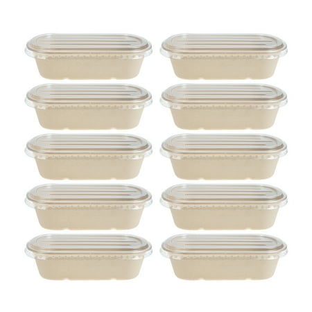 10Pcs To Go Boxes Disposable Food Boxes Salad Wrapping Boxes Portable Food Boxes