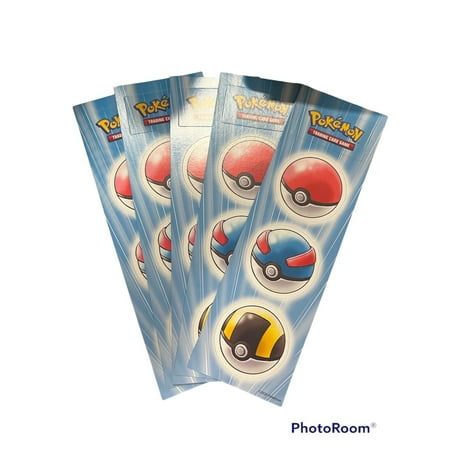 x5 Pokemon 2020 Promotional Pokeball Fridge Magnet Set Promo Lot NEW