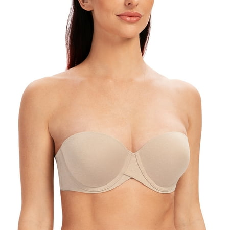 MELENECA Women s Underwire Smooth Multi-Way Uplift Padded Push Up Strapless Bra Pale Nude Heather 34C
MELENECA Women s Underwire Smooth Multi-Way Uplift Padded Push Up Strapless Bra Pale Nude Heather 34C
