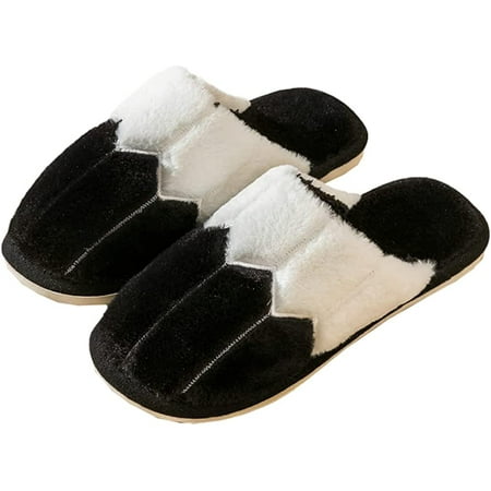 CoCopeaunt Women Men Trendy Color Contrast Fluffy Fur Soft Slippers Chic Warm House Shoes Indoor
CoCopeaunt Women Men Trendy Color Contrast Fluffy Fur Soft Slippers Chic Warm House Shoes Indoor