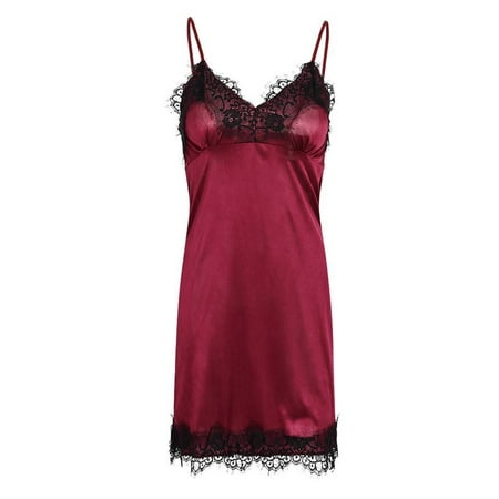 Enjiwell Women s Solid Color Adjustable Straps Lace Trim V Neck Sleeveless Nightdress
Enjiwell Women s Solid Color Adjustable Straps Lace Trim V Neck Sleeveless Nightdress