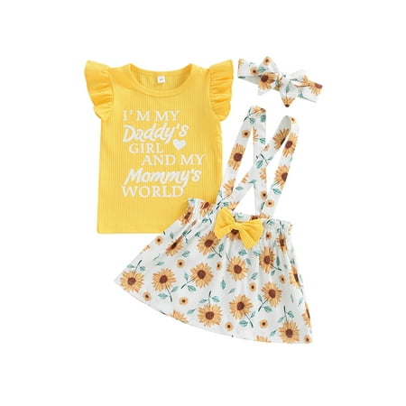 Inevnen Toddler Kids Girls Suit Letter Printed Fly Sleeve Tops+Floral Printed Suspender Skirt+Headband
Inevnen Toddler Kids Girls Suit Letter Printed Fly Sleeve Tops+Floral Printed Suspender Skirt+Headband