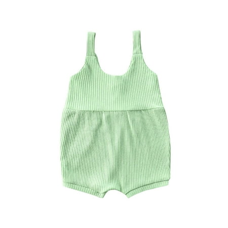 ZIYIXIN Newborn Baby Girls Romper Sleeveless Bodysuit Solid Summer Causal Jumpsuits Sunsuit Light Green 0-6 Months
ZIYIXIN Newborn Baby Girls Romper Sleeveless Bodysuit Solid Summer Causal Jumpsuits Sunsuit Light Green 0-6 Months