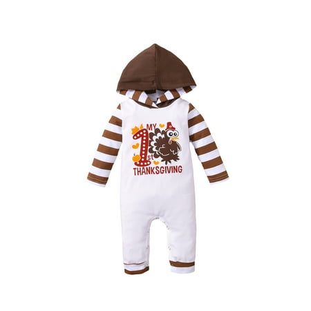 Sunisery My 1st Thanksgiving Newborn Baby Boy Girl Letter Print Turkey Romper Jumpsuit Bodysuit Pajamas Clothes White 6-9 Months
Sunisery My 1st Thanksgiving Newborn Baby Boy Girl Letter Print Turkey Romper Jumpsuit Bodysuit Pajamas Clothes White 6-9 Months