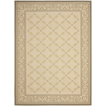 Safavieh Courtyard Collection CY7107-79A21 Beige and Dark Beige Indoor/ Outdoor Area Rug (6'7" x 9'6")