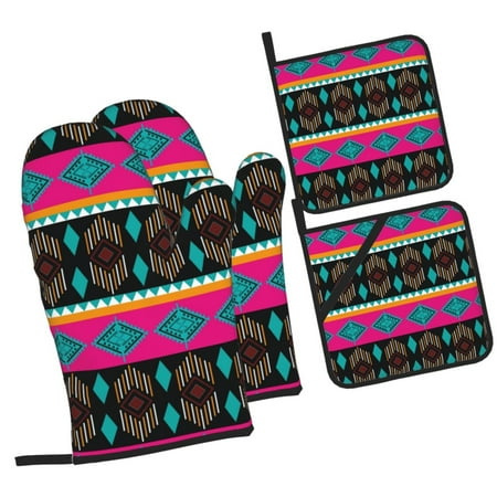 ZICANCN Oven Mitts and Pot Holders Sets Retro Tribal Native Style Green Baking Sets Kitchen Heat Resistant 4 Pieces
ZICANCN Oven Mitts and Pot Holders Sets Retro Tribal Native Style Green Baking Sets Kitchen Heat Resistant 4 Pieces