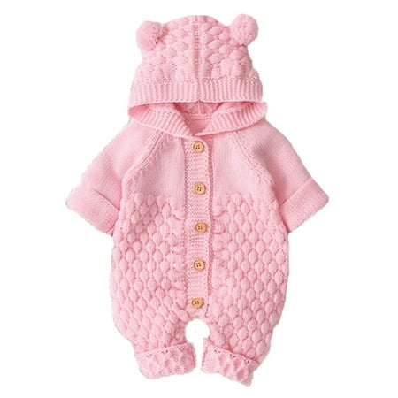 QWERTYU Infant Baby Toddler Clothes Button Jumpsuit for Girl Boy Winter Warm Hooded Romper 3M-24M
QWERTYU Infant Baby Toddler Clothes Button Jumpsuit for Girl Boy Winter Warm Hooded Romper 3M-24M