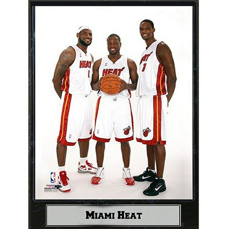 NBA Miami Heat Big 3 Photo Plaque, 9x12