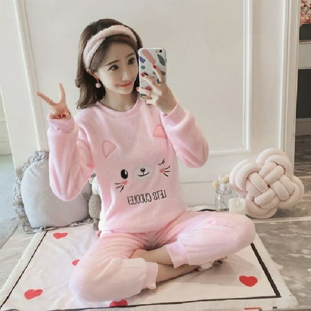DanceeMangoo Wholesale WAVMIT Autumn Winter Women Warm Flannel Pajama Set Thicken Girl Print Pyjama Set Long Sleeve Sleepwear Set Women
DanceeMangoo Wholesale WAVMIT Autumn Winter Women Warm Flannel Pajama Set Thicken Girl Print Pyjama Set Long Sleeve Sleepwear Set Women