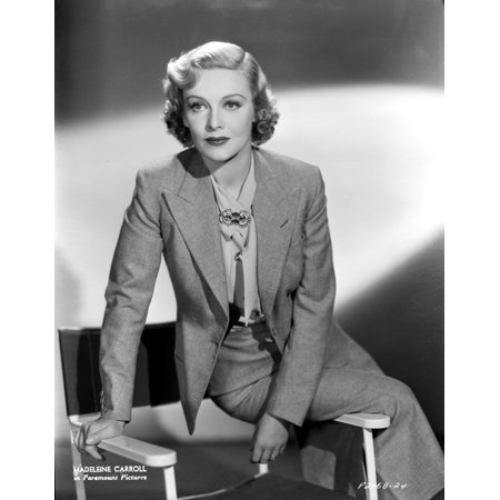 Madeleine Carroll Seated in Classic Photo Print