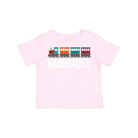 Inktastic Railroader Train Hobby Gift Toddler Boy or Toddler Girl T-Shirt