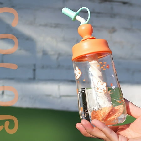 KongLyle Stirring Straw Cup Large-Capacity Cute Plastic Water Bottle Cartoon Print for Kids Students(Orange)
KongLyle Stirring Straw Cup Large-Capacity Cute Plastic Water Bottle Cartoon Print for Kids Students(Orange)