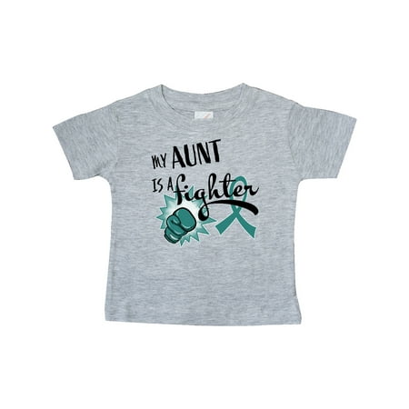 Inktastic Ovarian Cancer Awareness My Aunt s a Fighter Gift Baby Boy or Baby Girl T-Shirt
Inktastic Ovarian Cancer Awareness My Aunt s a Fighter Gift Baby Boy or Baby Girl T-Shirt